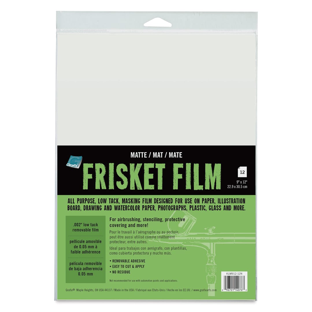 Open in modal - Grafix All-Purpose Frisket Film - 12 Sheets, 9" x 12", Matte, Low Tack