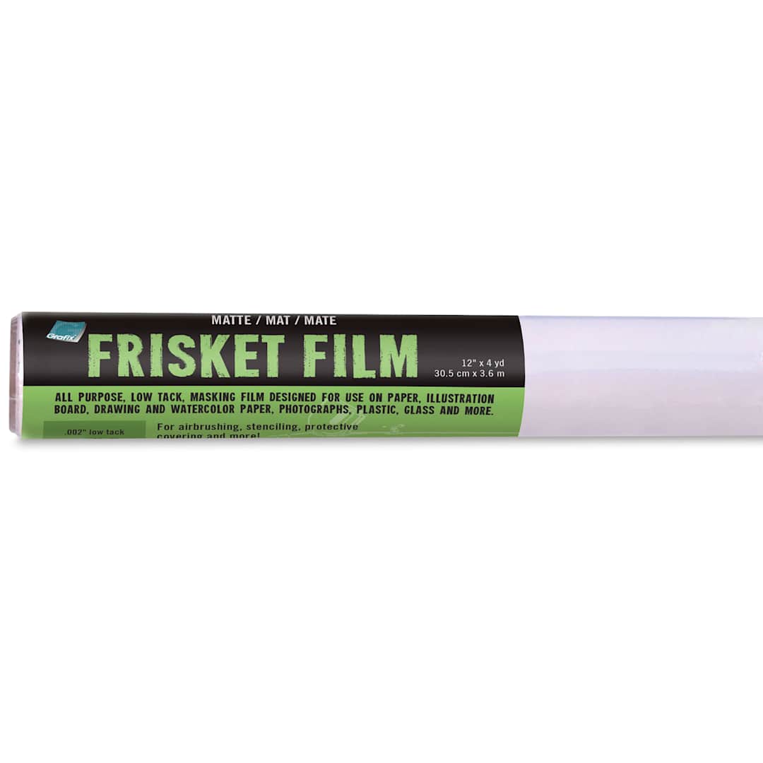 Open in modal - Grafix All-Purpose Frisket Film - Roll, 12" x 4 yds, Matte, Low Tack