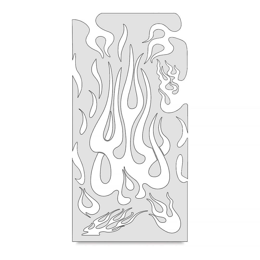Open in modal - Iwata Artool Freehand Template - Flame Master the Medium