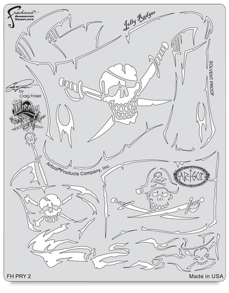 Open in modal - Piracy Jolly Rodger Template