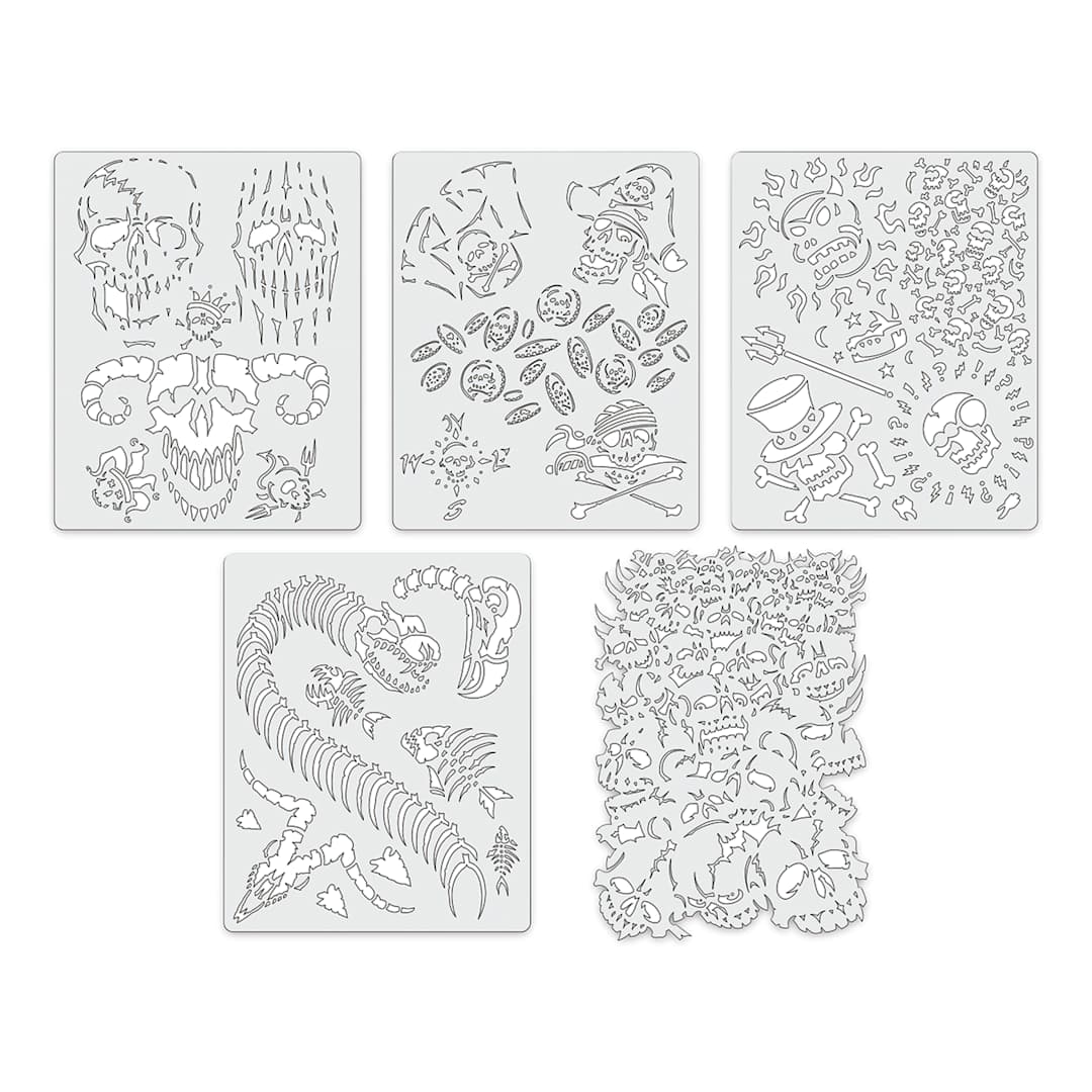 Open in modal - Iwata Artool Freehand Template - Set of 5, Curse of the Skull Master