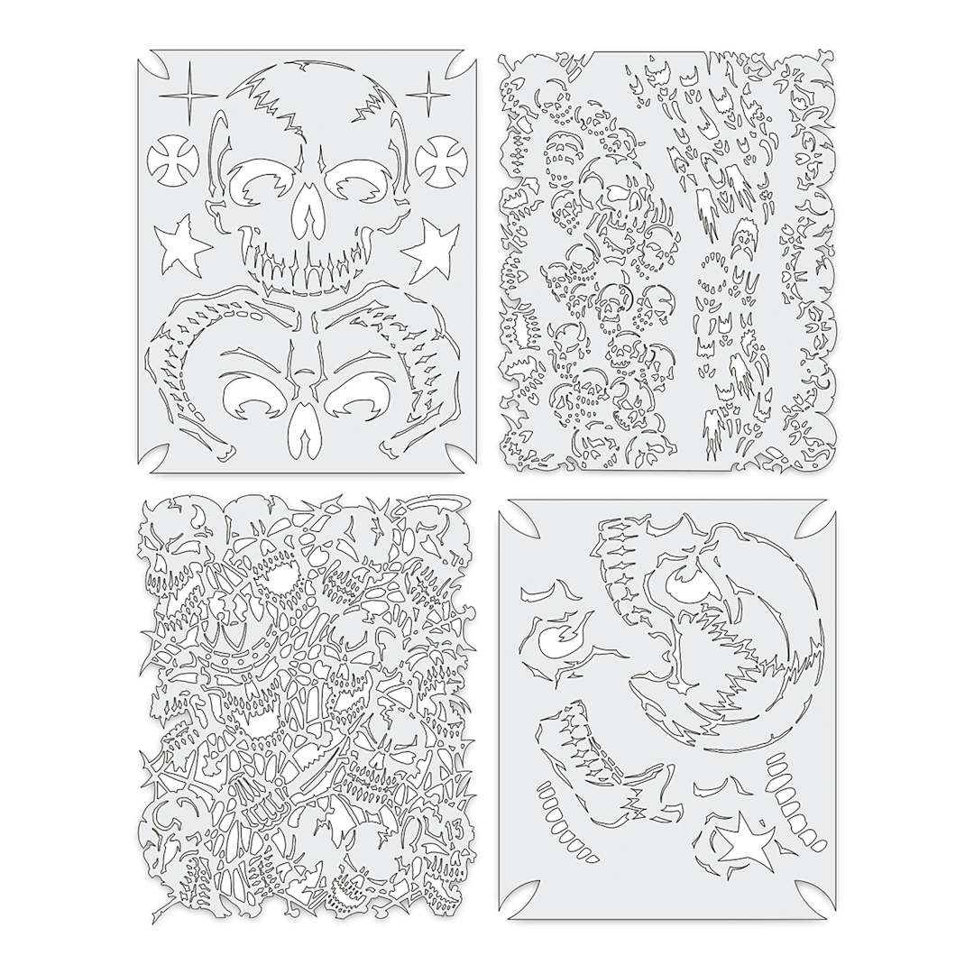 Open in modal - Iwata Artool Freehand Template - Set of 4, Return of Skull Master Mini