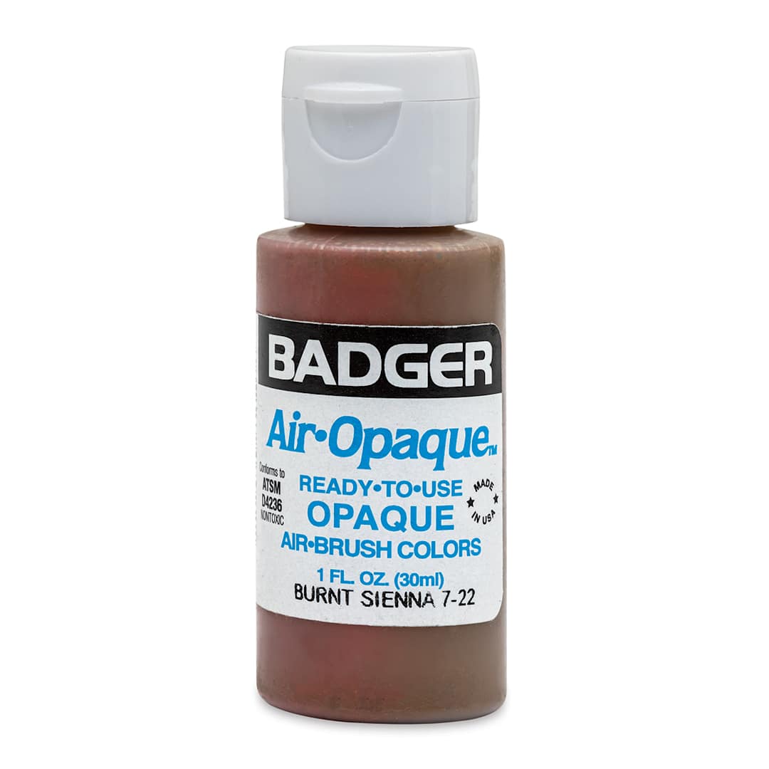 Open in modal - Badger Air-Opaque Airbrush Color - 1 oz, Burnt Sienna