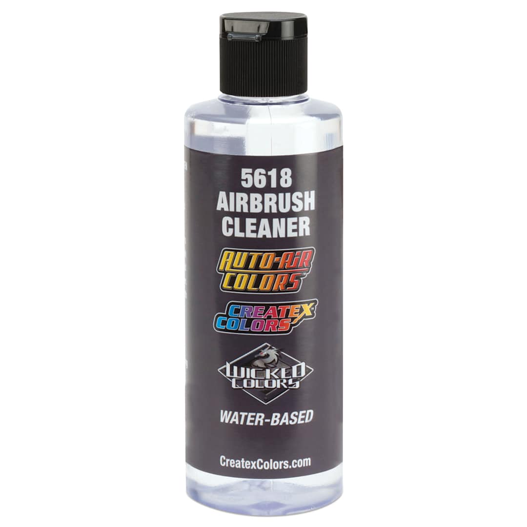 Open in modal - Createx Airbrush Cleaner - Front view of 4 oz bottle