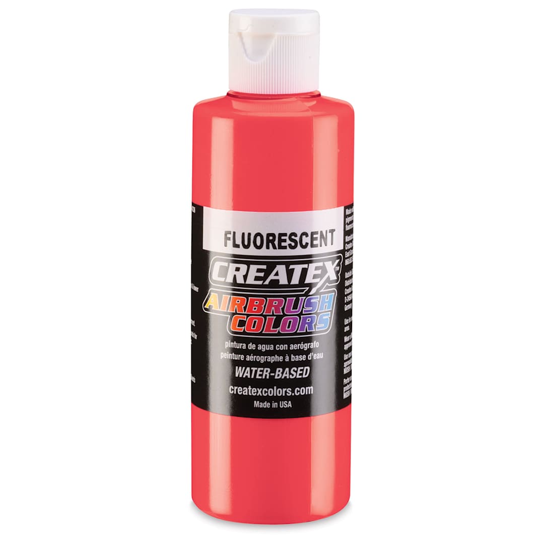 Open in modal - Createx Airbrush Color - 4 oz, Fluorescent Red