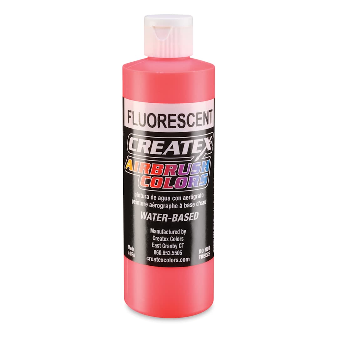 Open in modal - Createx Airbrush Color - 8 oz, Fluorescent Red