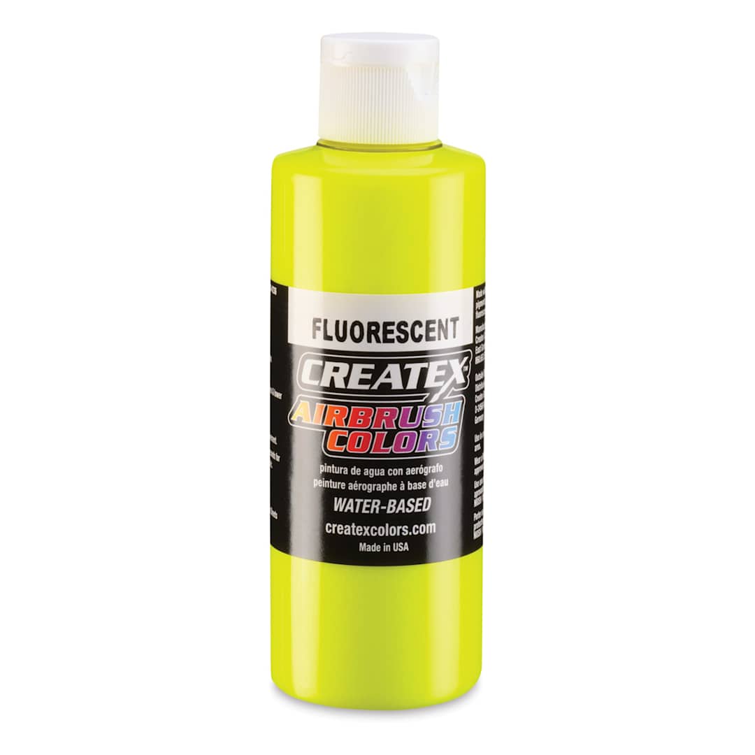Open in modal - Createx Airbrush Color - 4 oz, Fluorescent Yellow