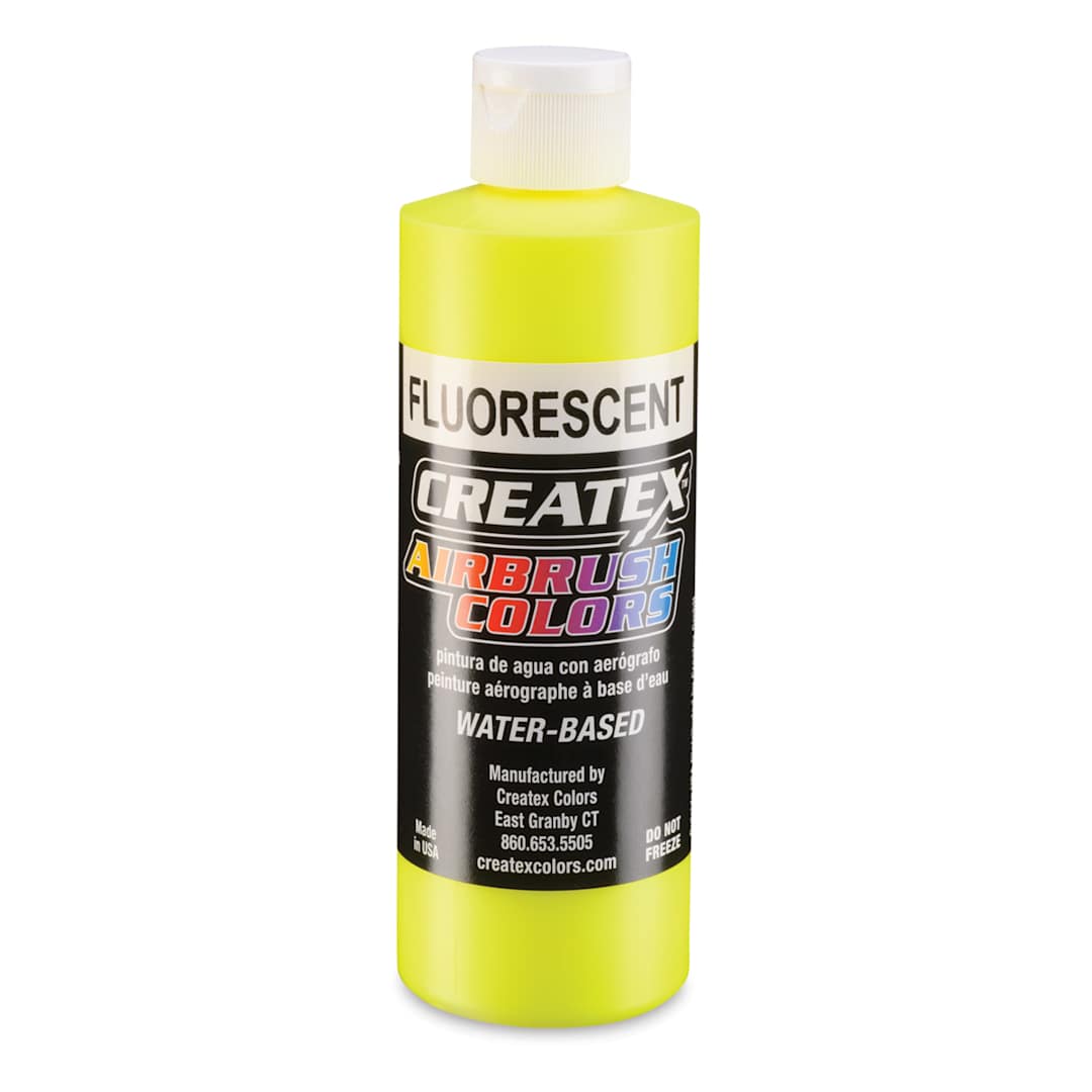 Open in modal - Createx Airbrush Color - 8 oz, Fluorescent Yellow