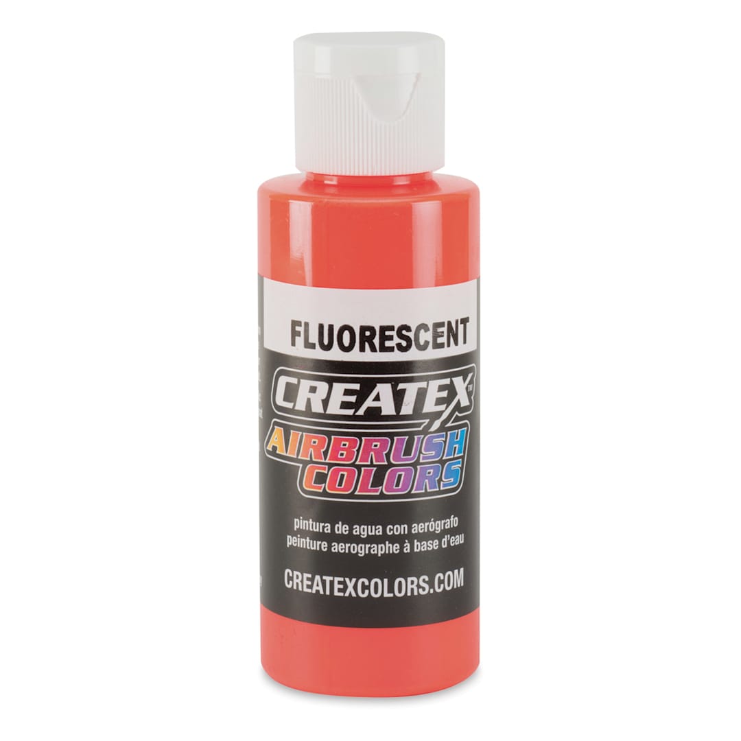 Open in modal - Createx Airbrush Color - 2 oz, Fluorescent Orange