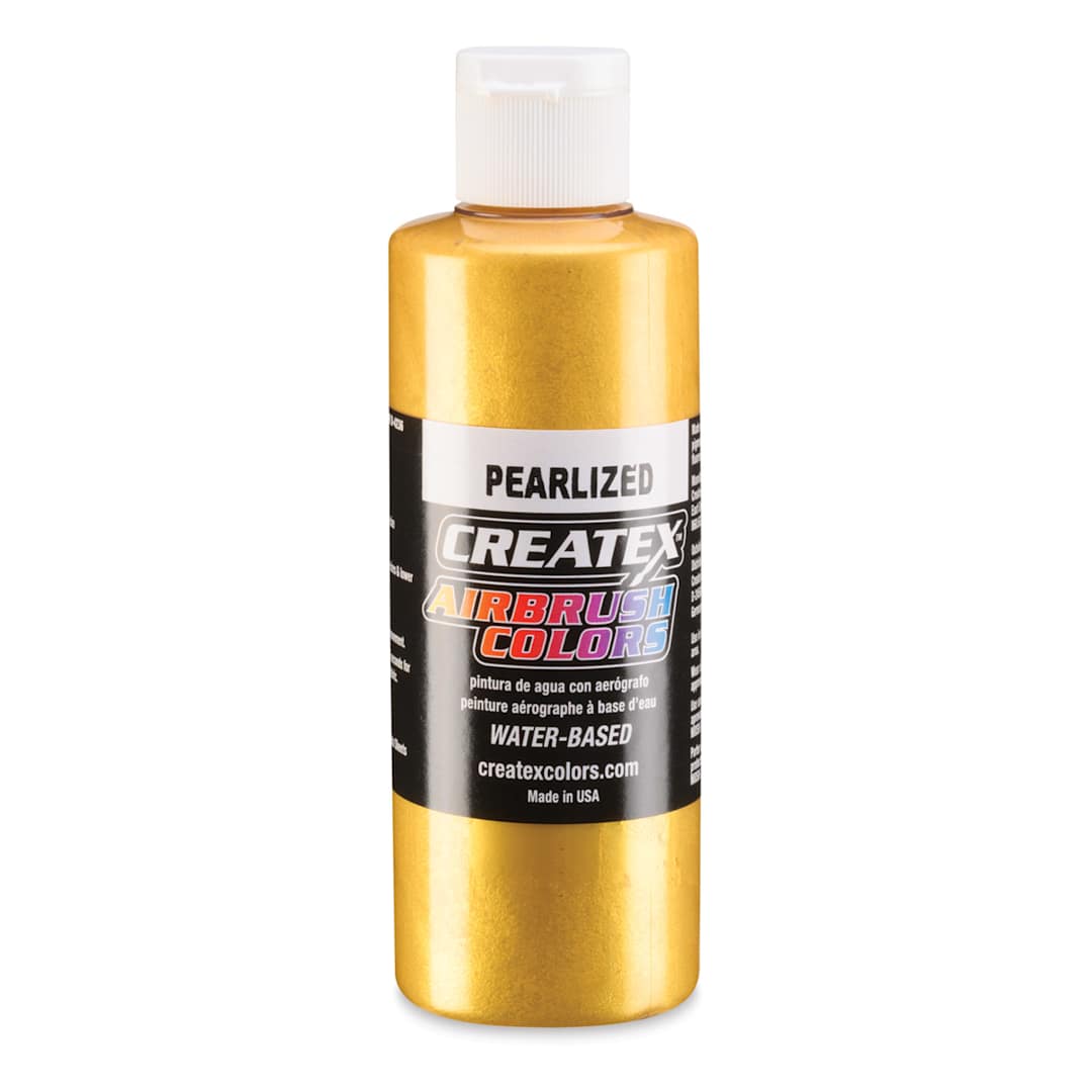 Open in modal - Createx Airbrush Color - 4 oz, Pearl Satin Gold