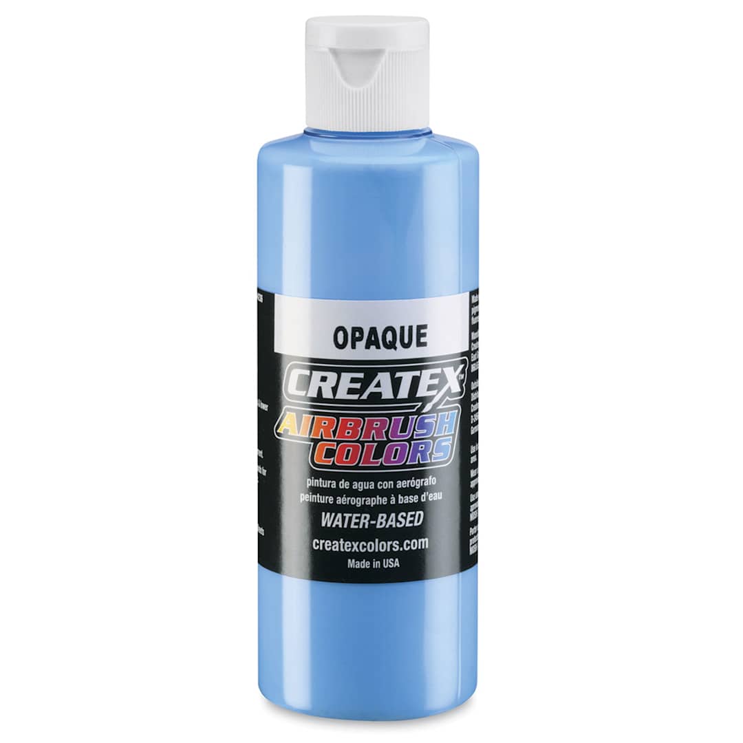 Open in modal - Createx Airbrush Color - 4 oz bottle of Opaque Sky Blue shown