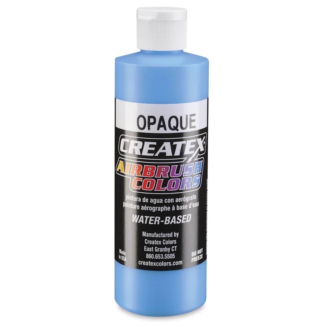 Open in modal - Createx Airbrush Color - 8 oz bottle of Opaque Sky Blue shown