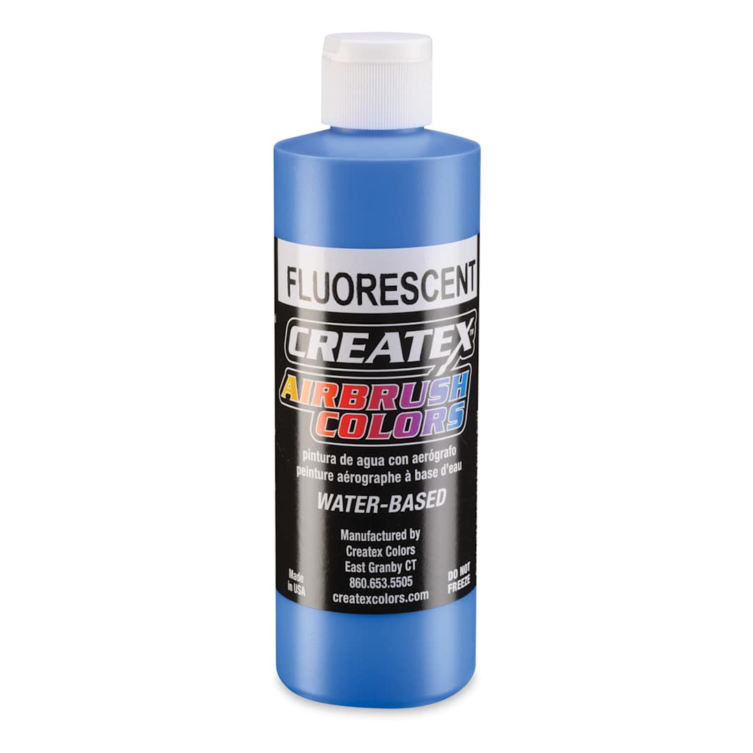 Open in modal - Createx Airbrush Color - 8 oz, Fluorescent Blue