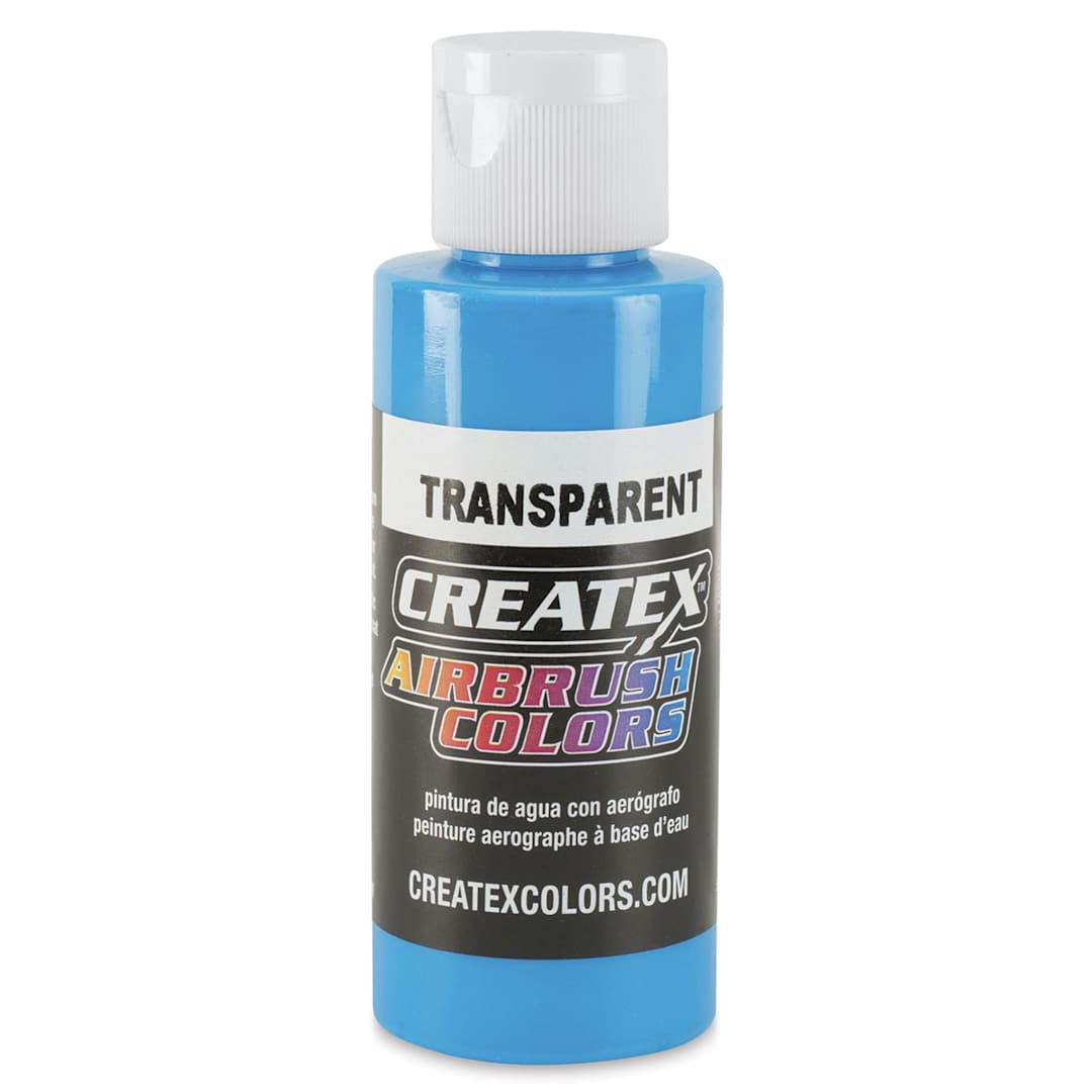 Open in modal - Createx Airbrush Color - 2 oz, Transparent Caribbean Blue