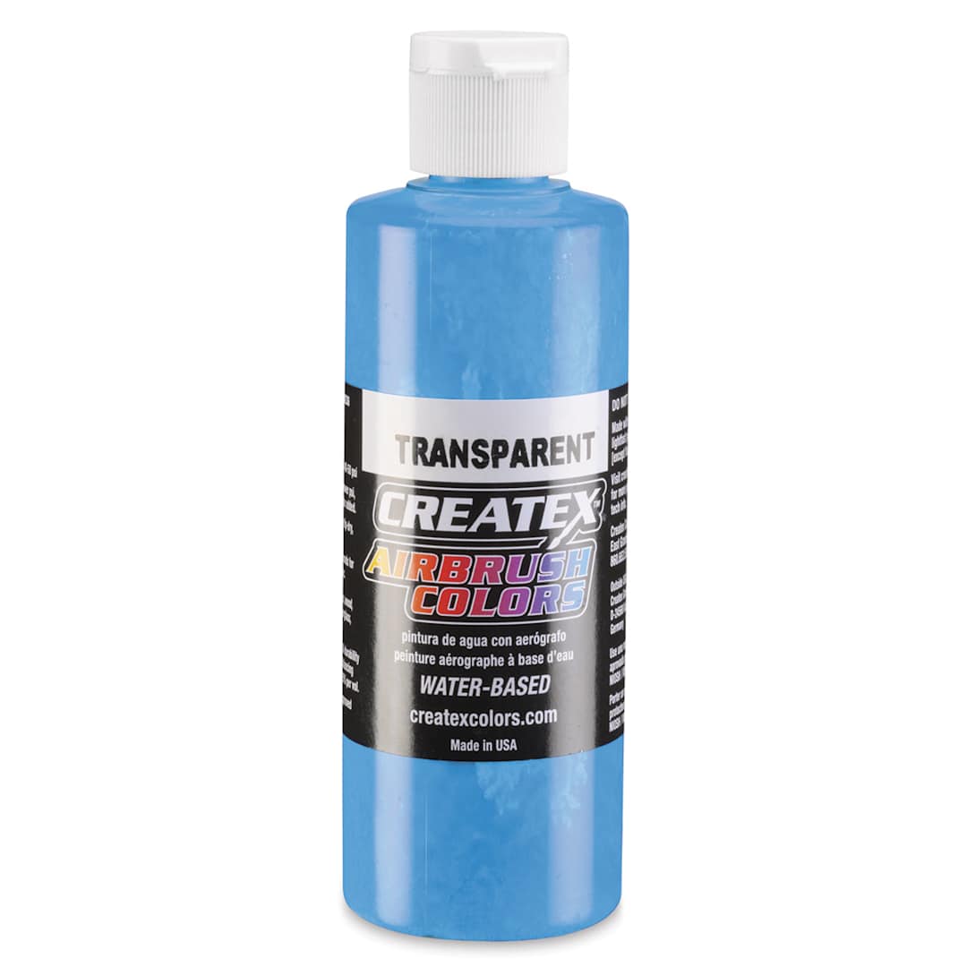 Open in modal - Createx Airbrush Color - 4 oz, Transparent Caribbean Blue