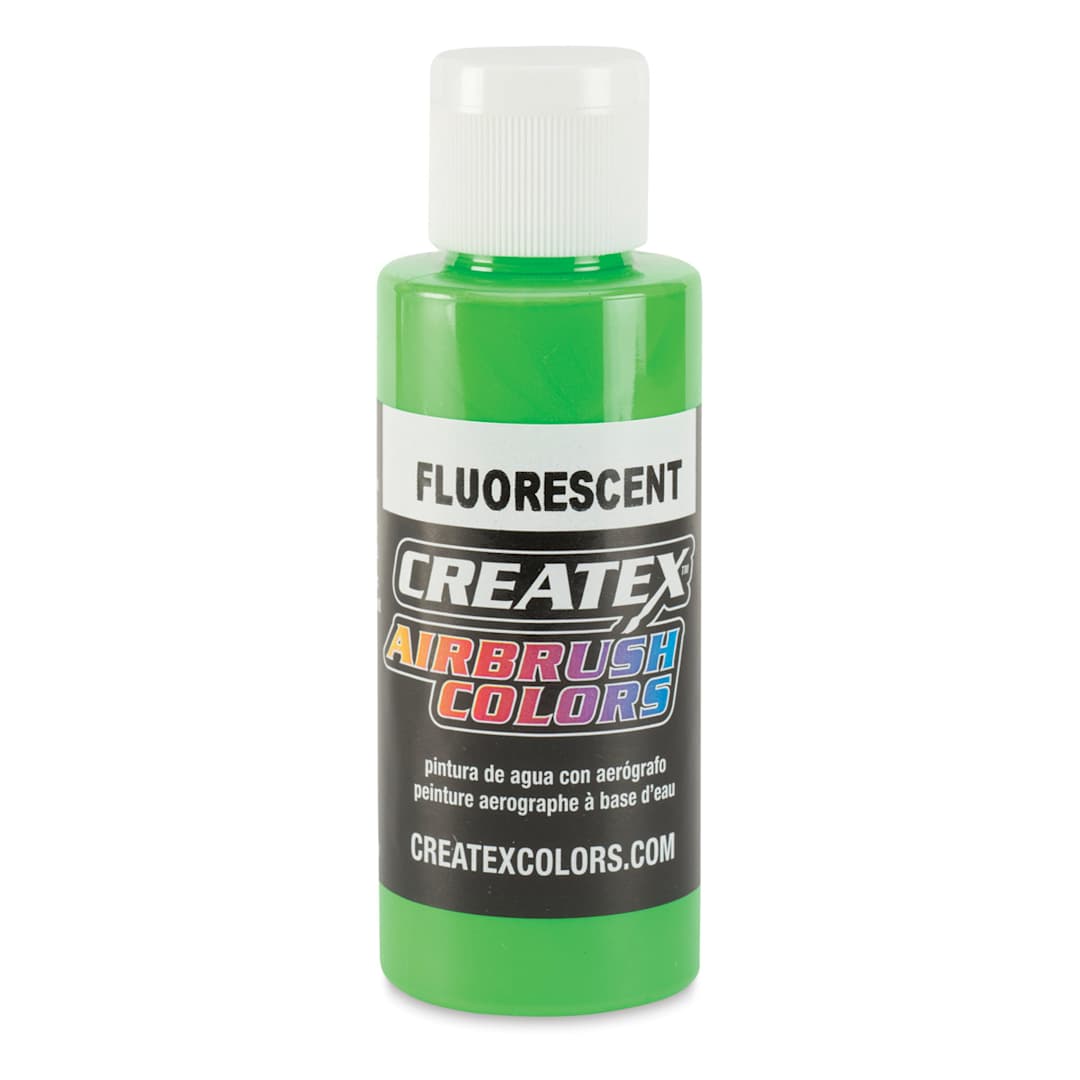Open in modal - Createx Airbrush Color - 2 oz, Fluorescent Green