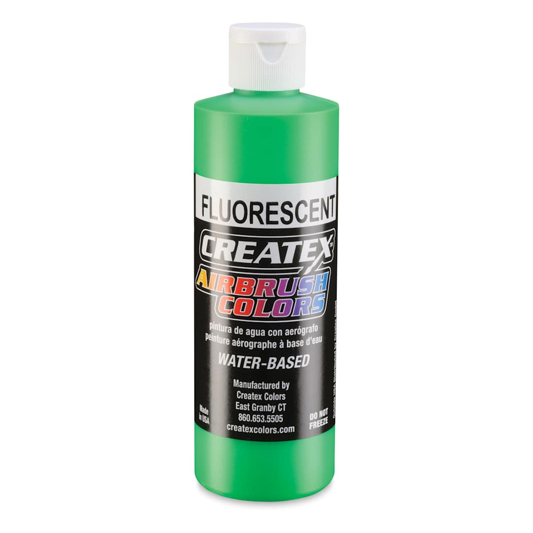 Open in modal - Createx Airbrush Color - 8 oz, Fluorescent Green
