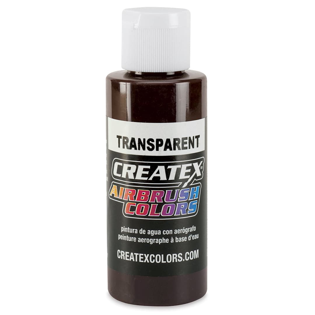 Open in modal - Createx Airbrush Color - 2 oz, Transparent Dark Brown