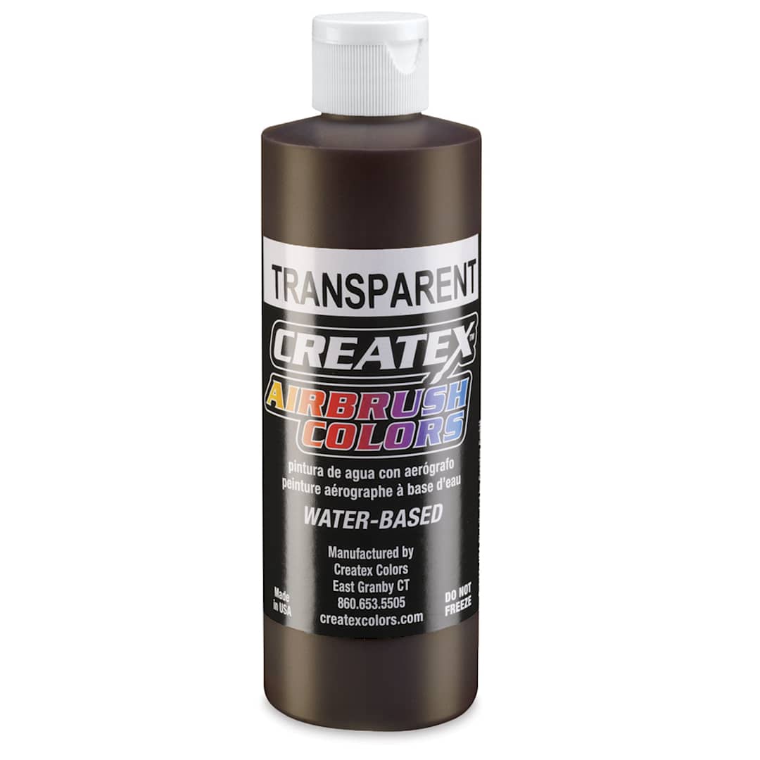 Open in modal - Createx Airbrush Color - 8 oz, Transparent Dark Brown