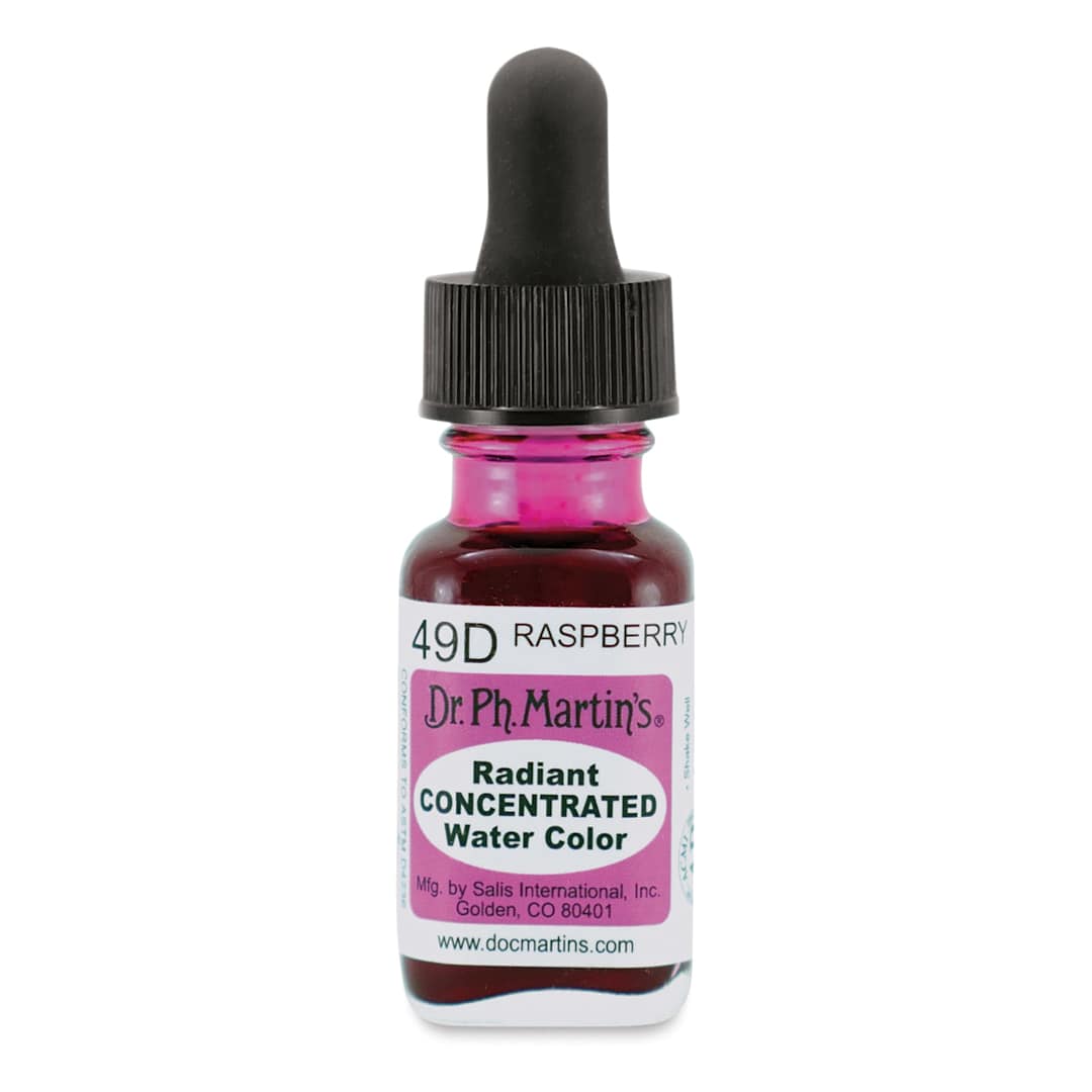 Open in modal - Dr. Ph. Martin's Radiant Concentrated Individual Watercolor - 1/2 oz, Raspberry