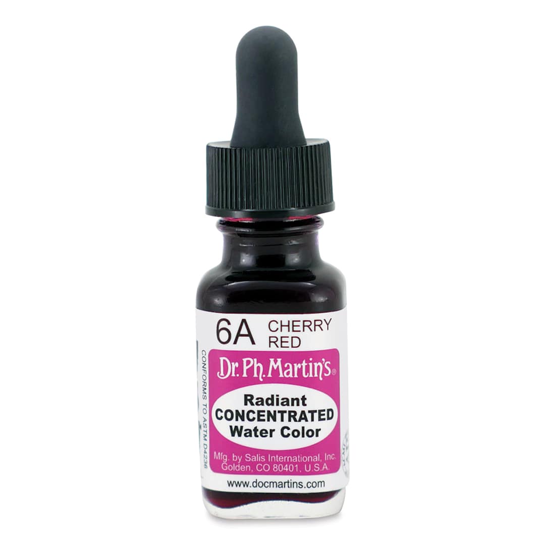 Open in modal - Dr. Ph. Martin's Radiant Concentrated Individual Watercolor - 1/2 oz, Cherry Red