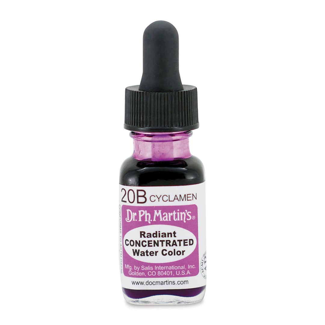 Open in modal - Dr. Ph. Martin's Radiant Concentrated Individual Watercolor - 1/2 oz, Cyclamen