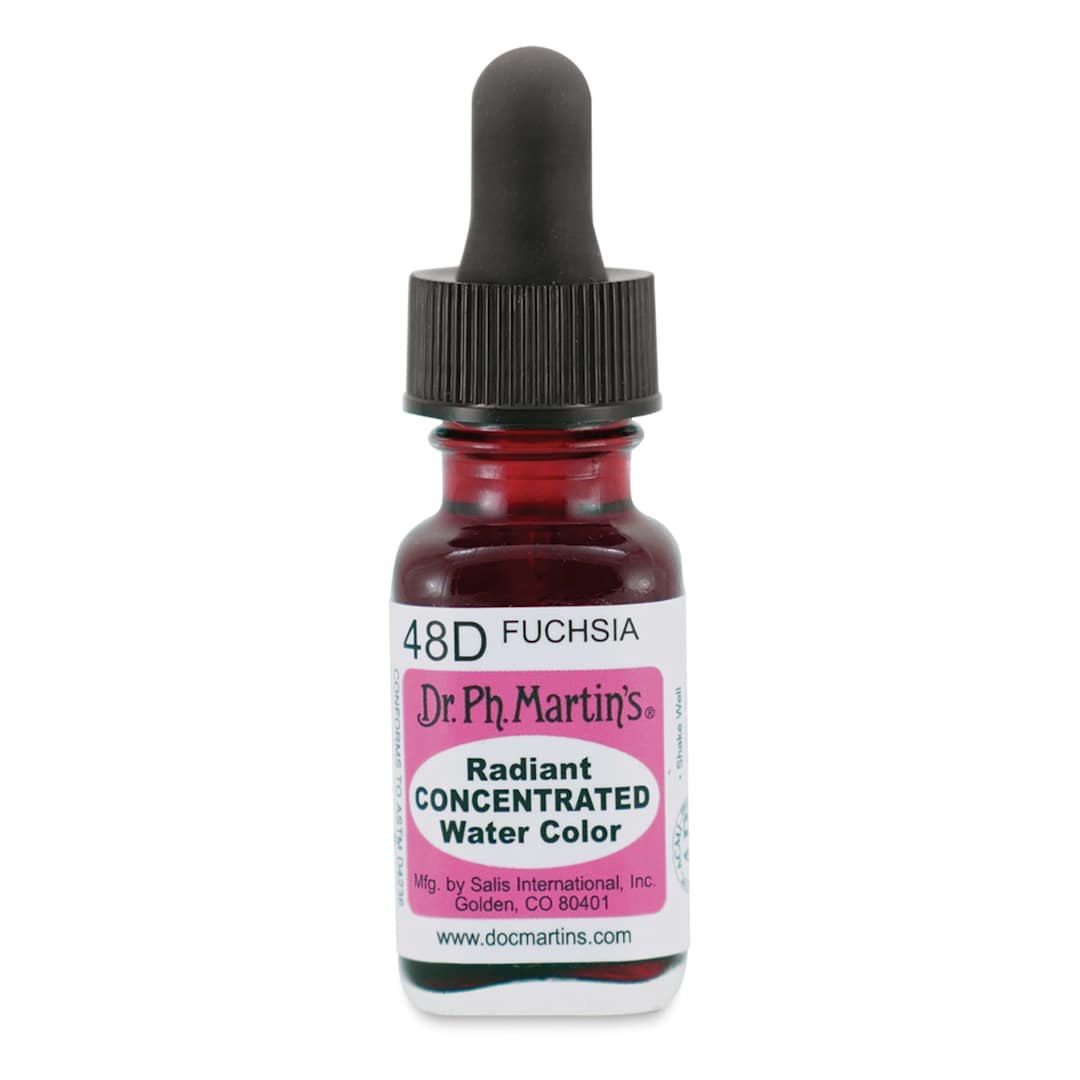 Open in modal - Dr. Ph. Martin's Radiant Concentrated Individual Watercolor - 1/2 oz, Fuchsia