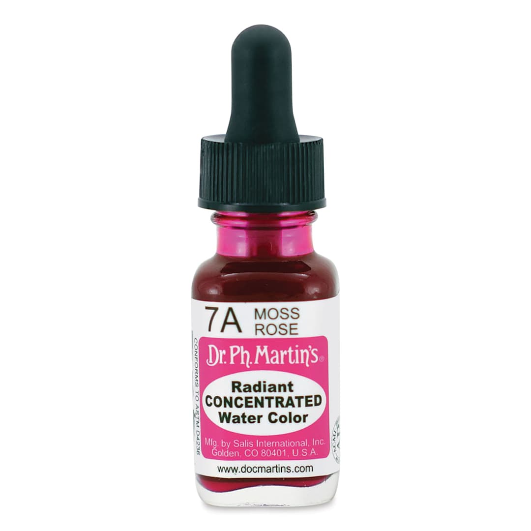 Open in modal - Dr. Ph. Martin's Radiant Concentrated Individual Watercolor - 1/2 oz, Moss Rose