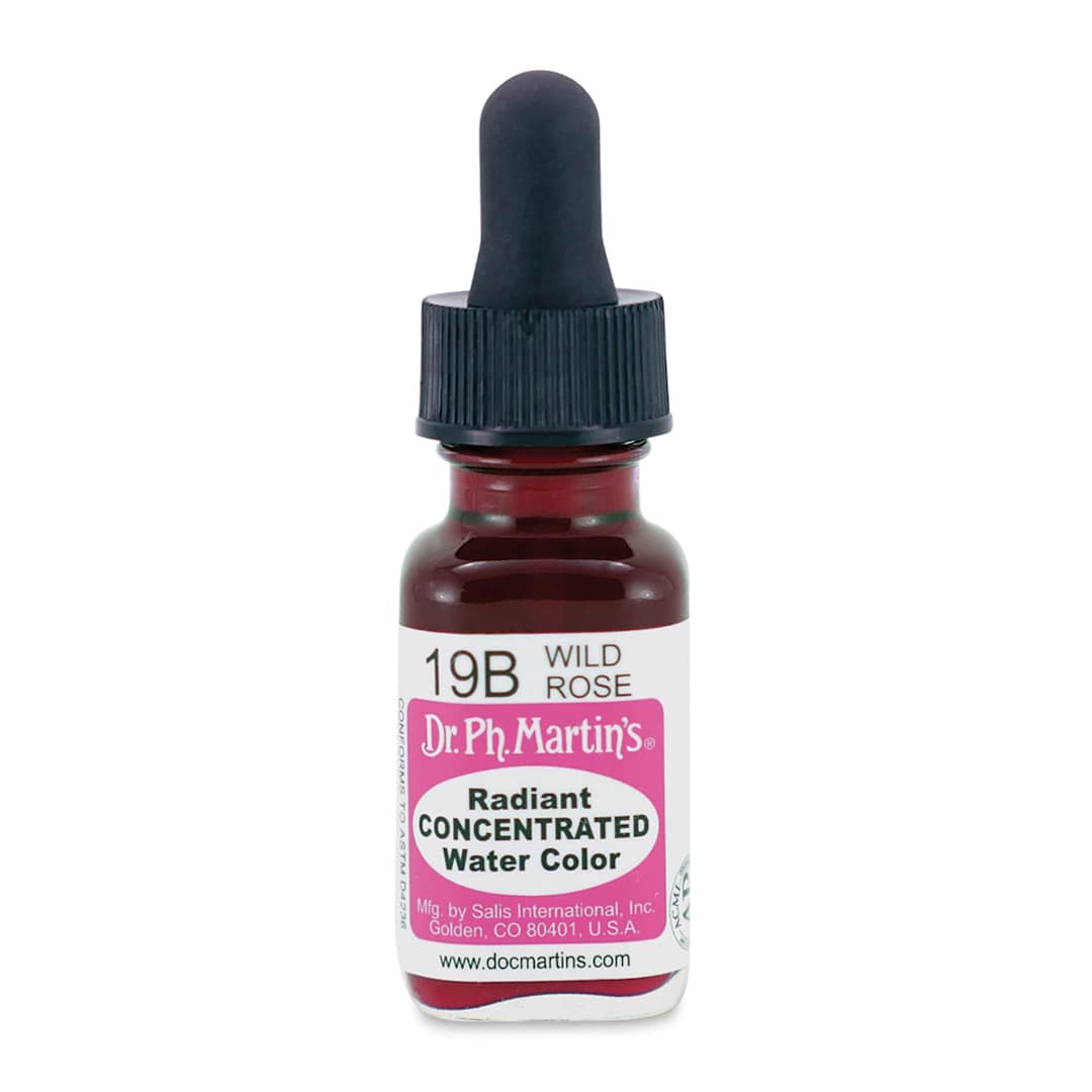 Open in modal - Dr. Ph. Martin's Radiant Concentrated Individual Watercolor - 1/2 oz, Wild Rose