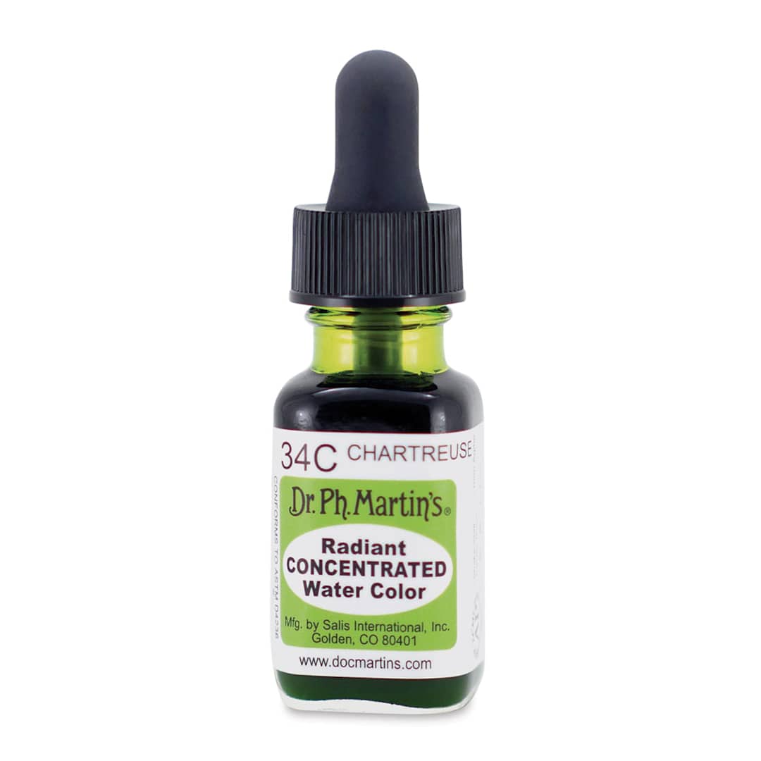 Open in modal - Dr. Ph. Martin's Radiant Concentrated Individual Watercolor - 1/2 oz, Chartreuse