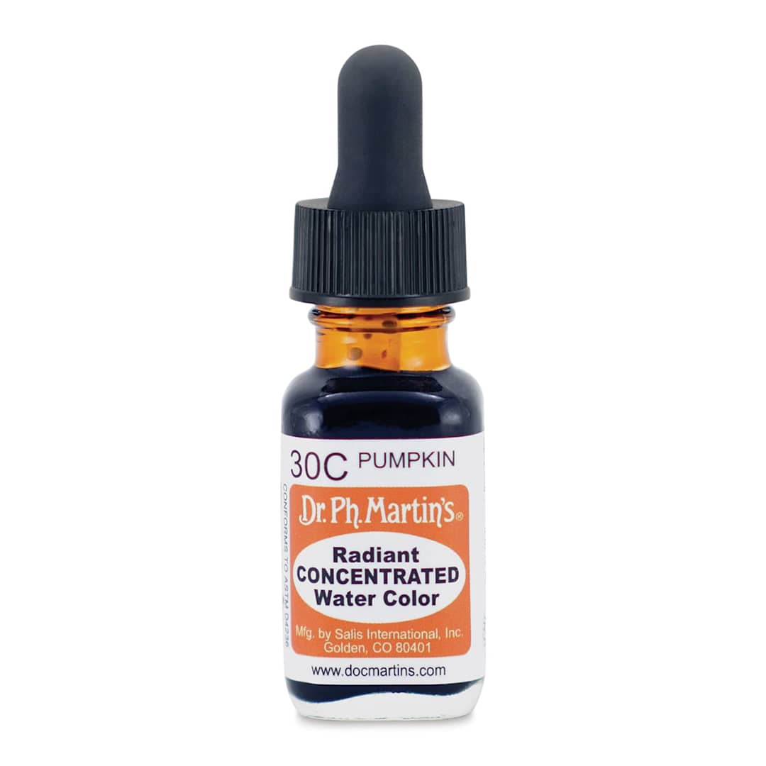 Open in modal - Dr. Ph. Martin's Radiant Concentrated Individual Watercolor - 1/2 oz, Pumpkin
