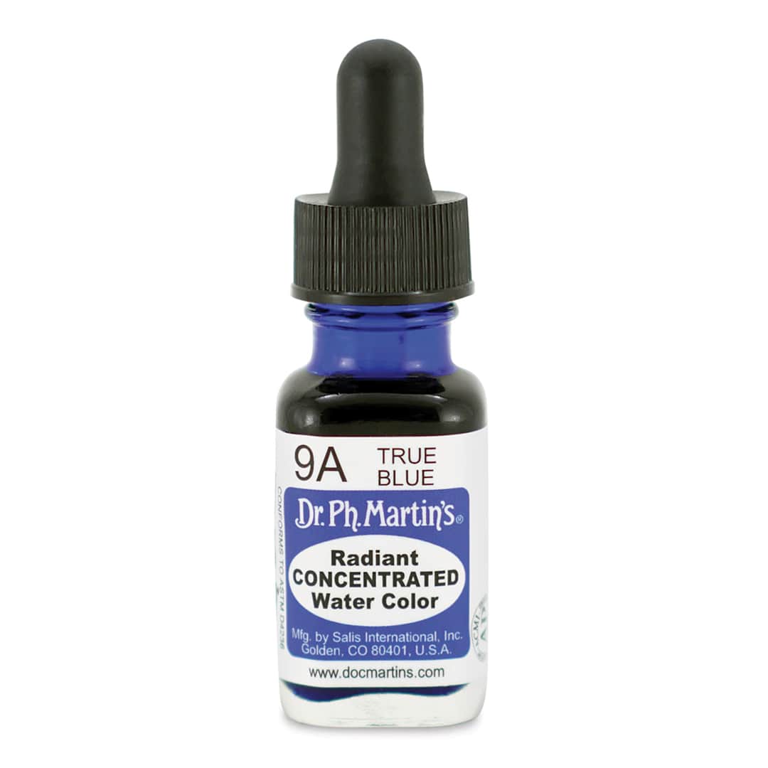 Open in modal - Dr. Ph. Martin's Radiant Concentrated Individual Watercolor - 1/2 oz, True Blue
