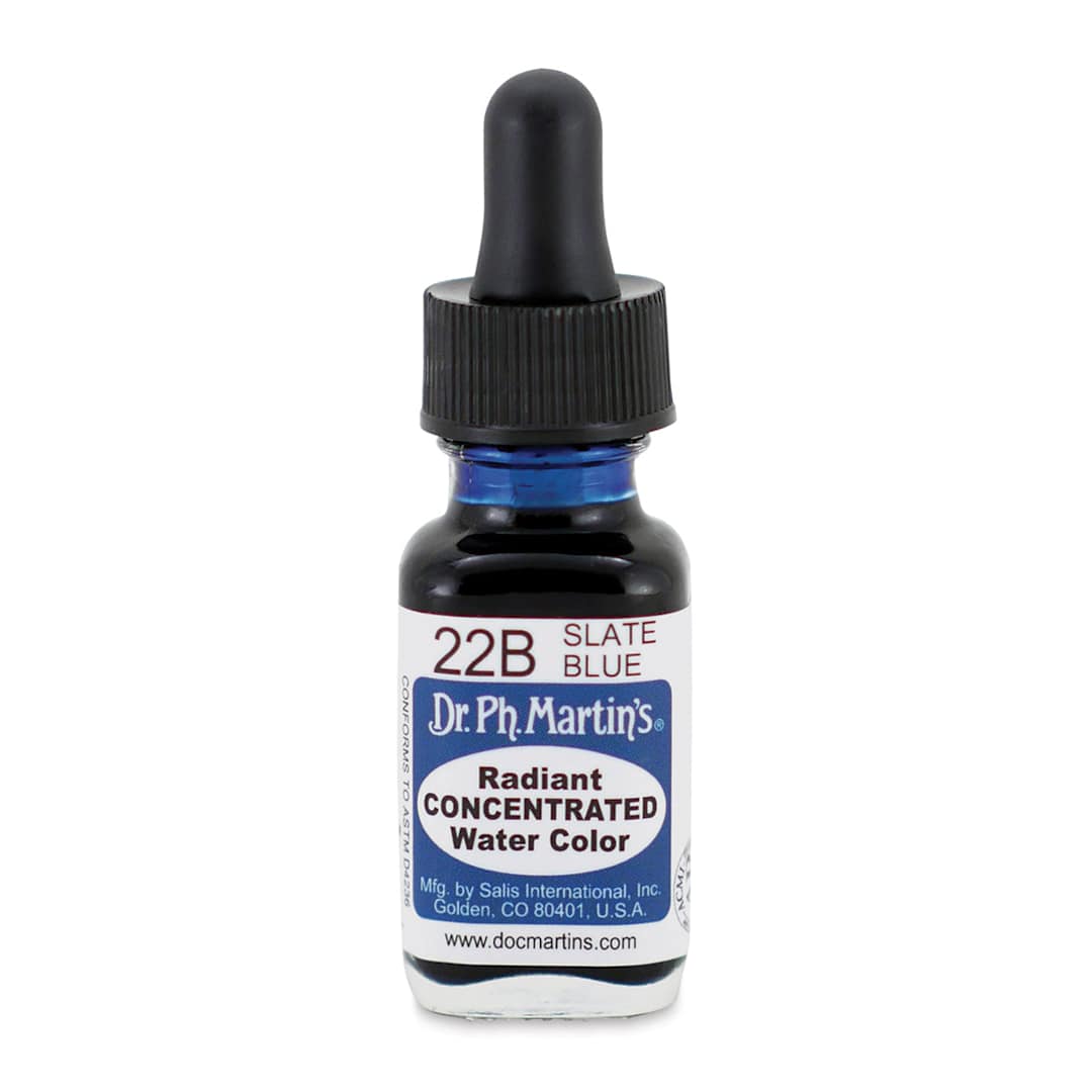 Open in modal - Dr. Ph. Martin's Radiant Concentrated Individual Watercolor - 1/2 oz, Slate Blue