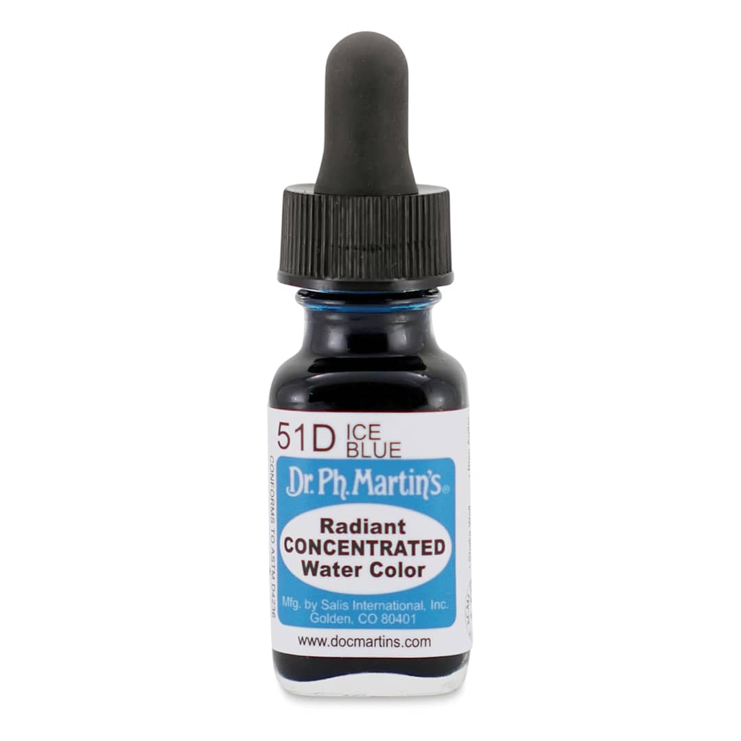 Open in modal - Dr. Ph. Martin's Radiant Concentrated Individual Watercolor - 1/2 oz, Ice Blue