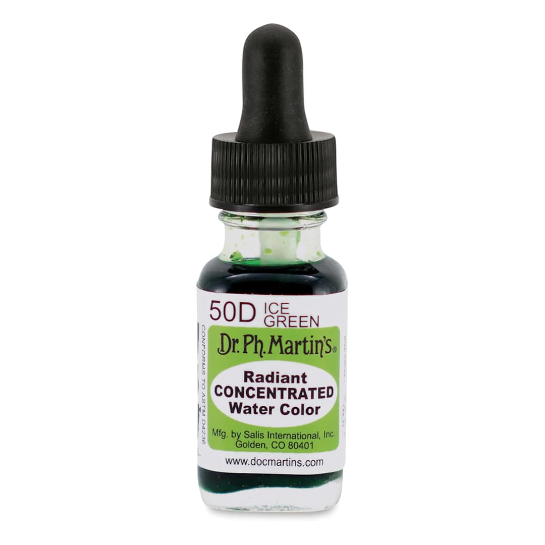 Open in modal - Dr. Ph. Martin's Radiant Concentrated Individual Watercolor - 1/2 oz, Ice Green