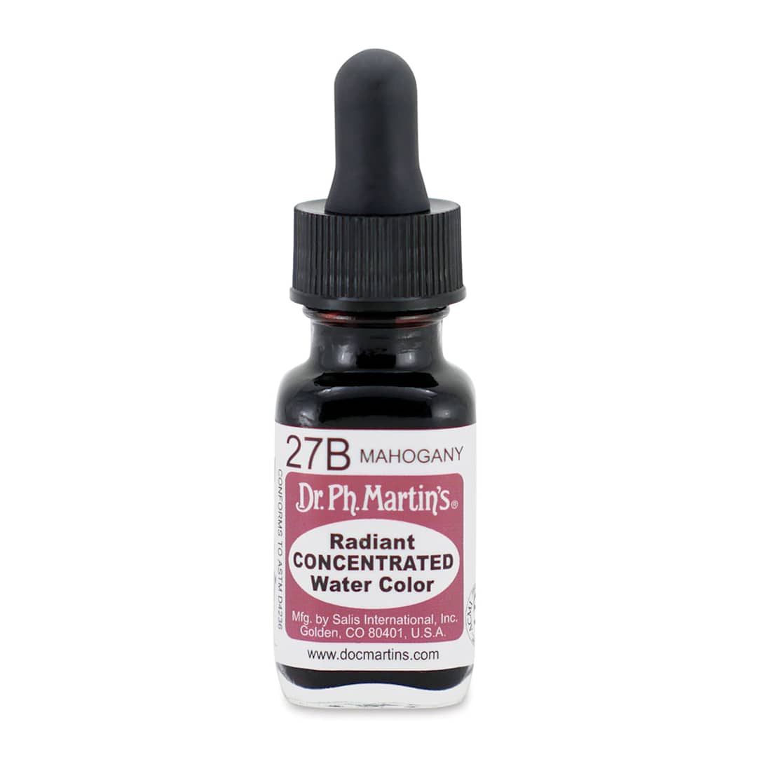 Open in modal - Dr. Ph. Martin's Radiant Concentrated Individual Watercolor - 1/2 oz, Mahogany