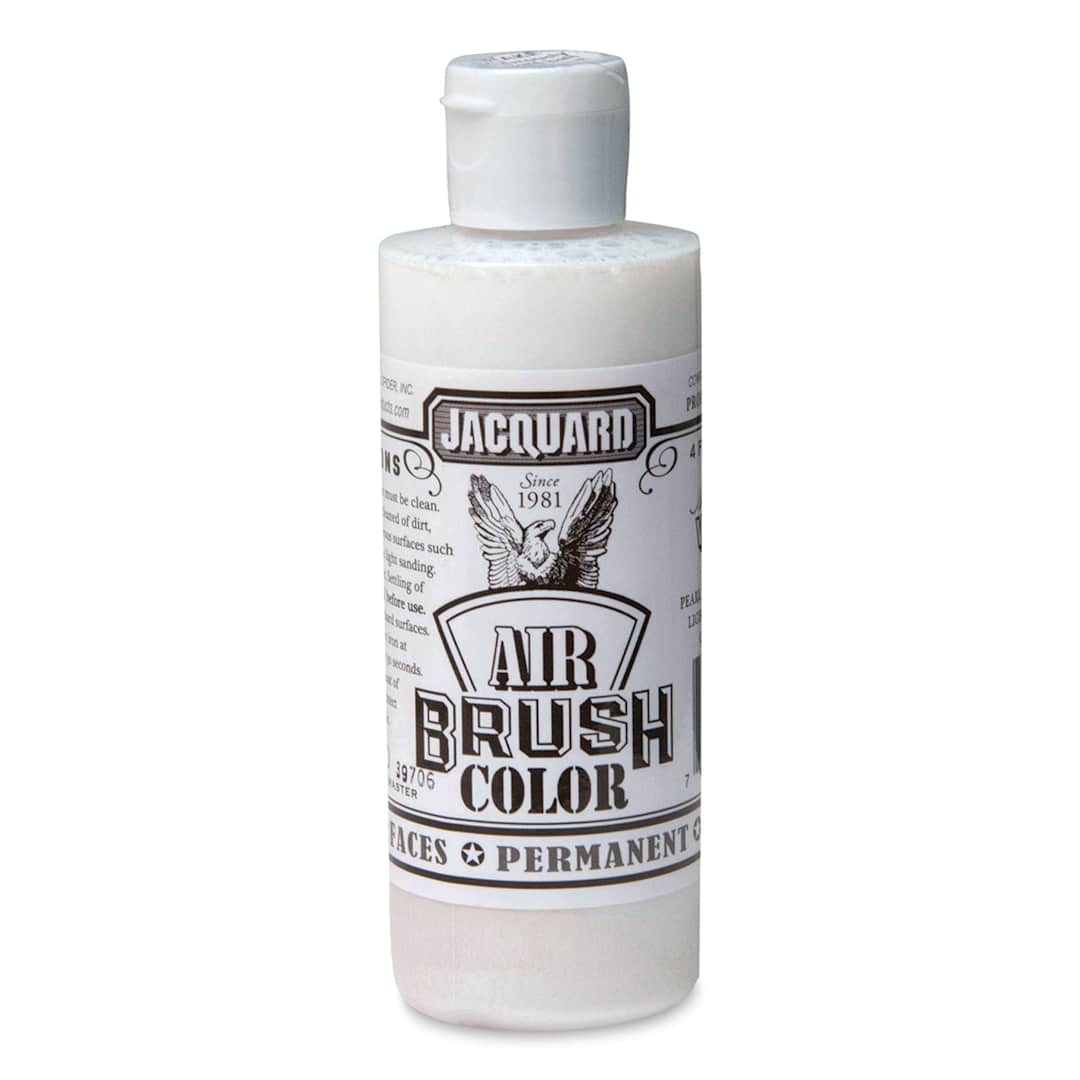 Open in modal - Jacquard Airbrush Paint - 4 oz, Metallic White