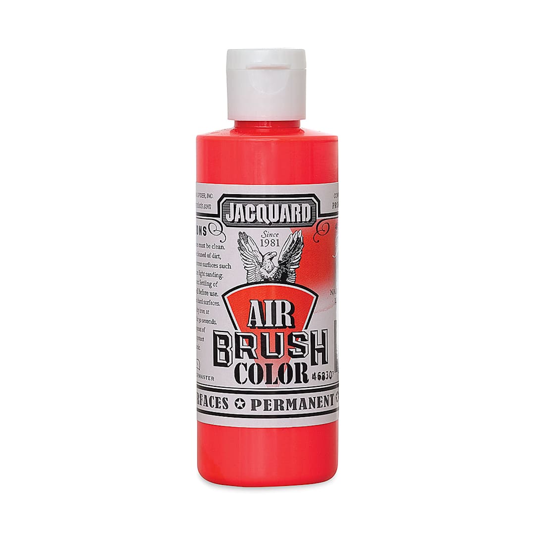 Open in modal - Jacquard Airbrush Paint - 4 oz, Fluorescent Red