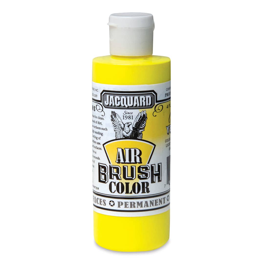 Open in modal - Jacquard Airbrush Paint - 4 oz, Fluorescent Yellow