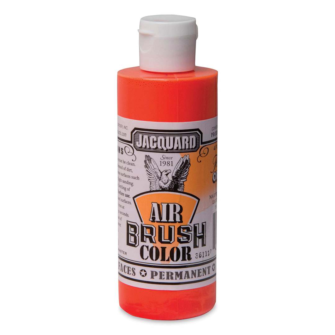 Open in modal - Jacquard Airbrush Paint - 4 oz, Fluorescent Orange