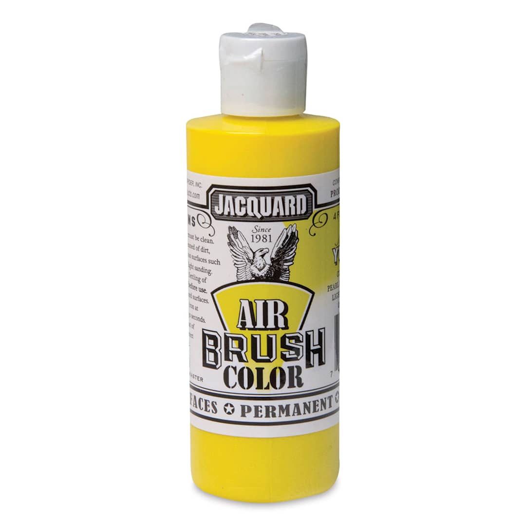 Open in modal - Jacquard Airbrush Paint - 4 oz, Metallic Yellow