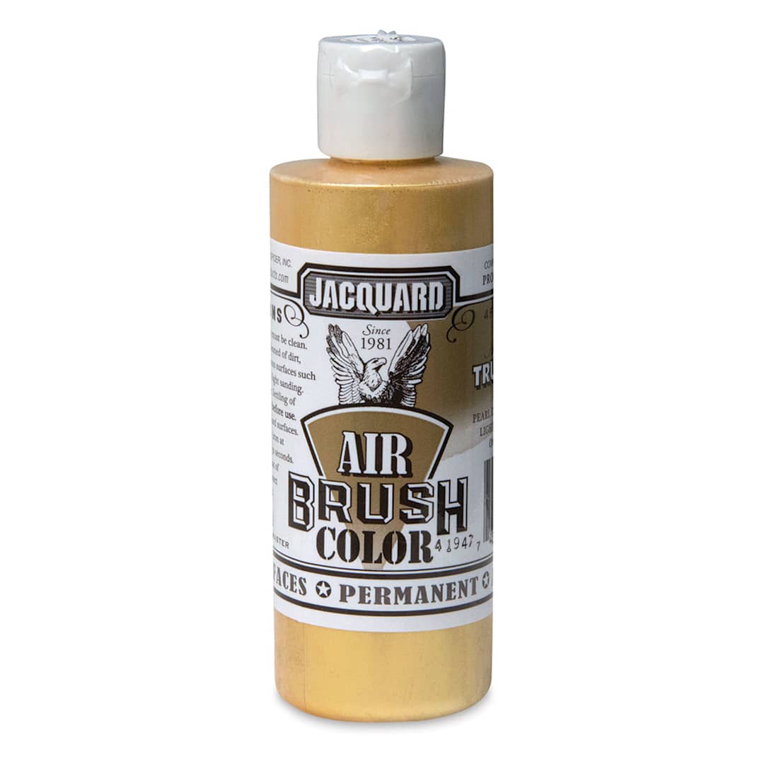 Open in modal - Jacquard Airbrush Paint - 4 oz, Metallic True Gold