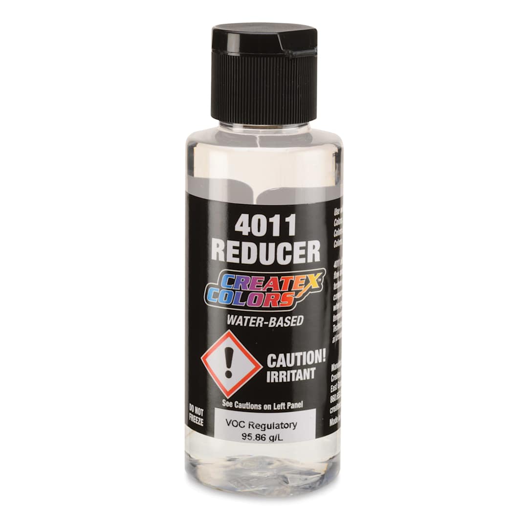 Open in modal - Createx Airbrush Reducer - Front of 2 oz Reducer bottle