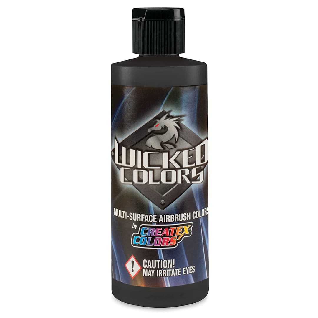 Open in modal - Createx Wicked Colors Airbrush Color - 4 oz, Opaque Jet Black