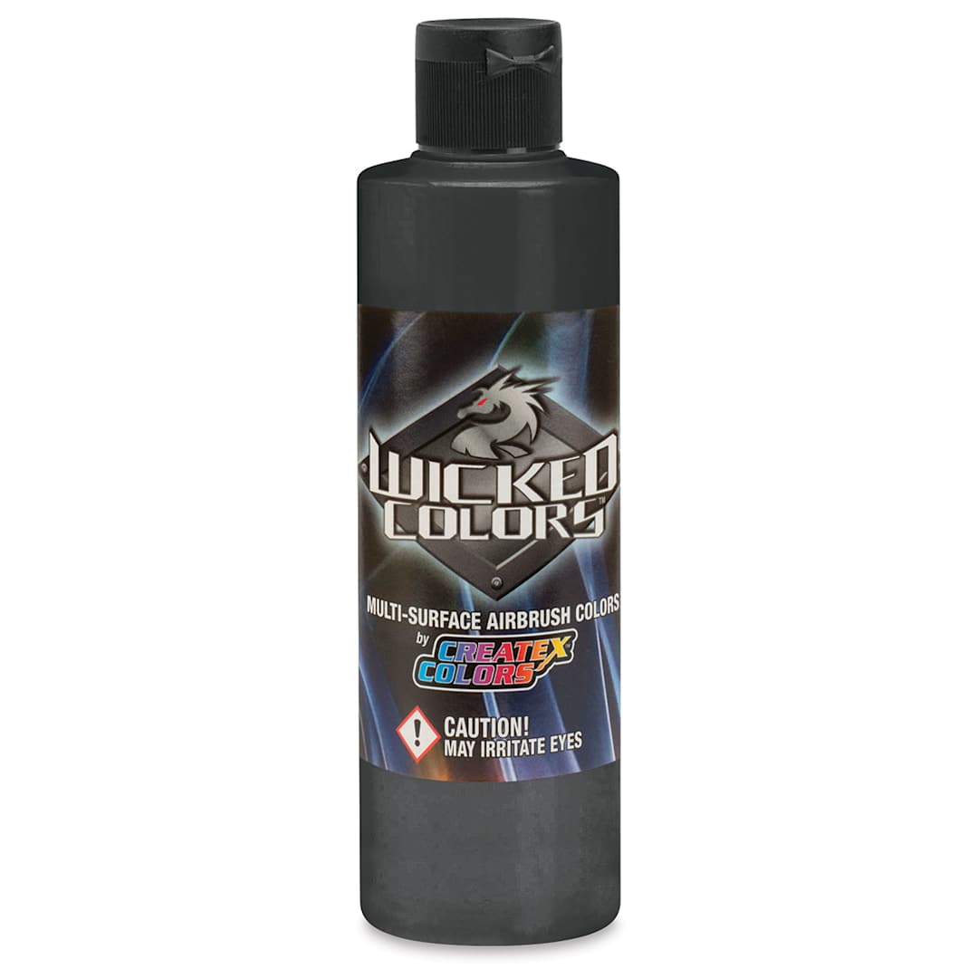 Open in modal - Createx Wicked Colors Airbrush Color - 8 oz, Opaque Jet Black