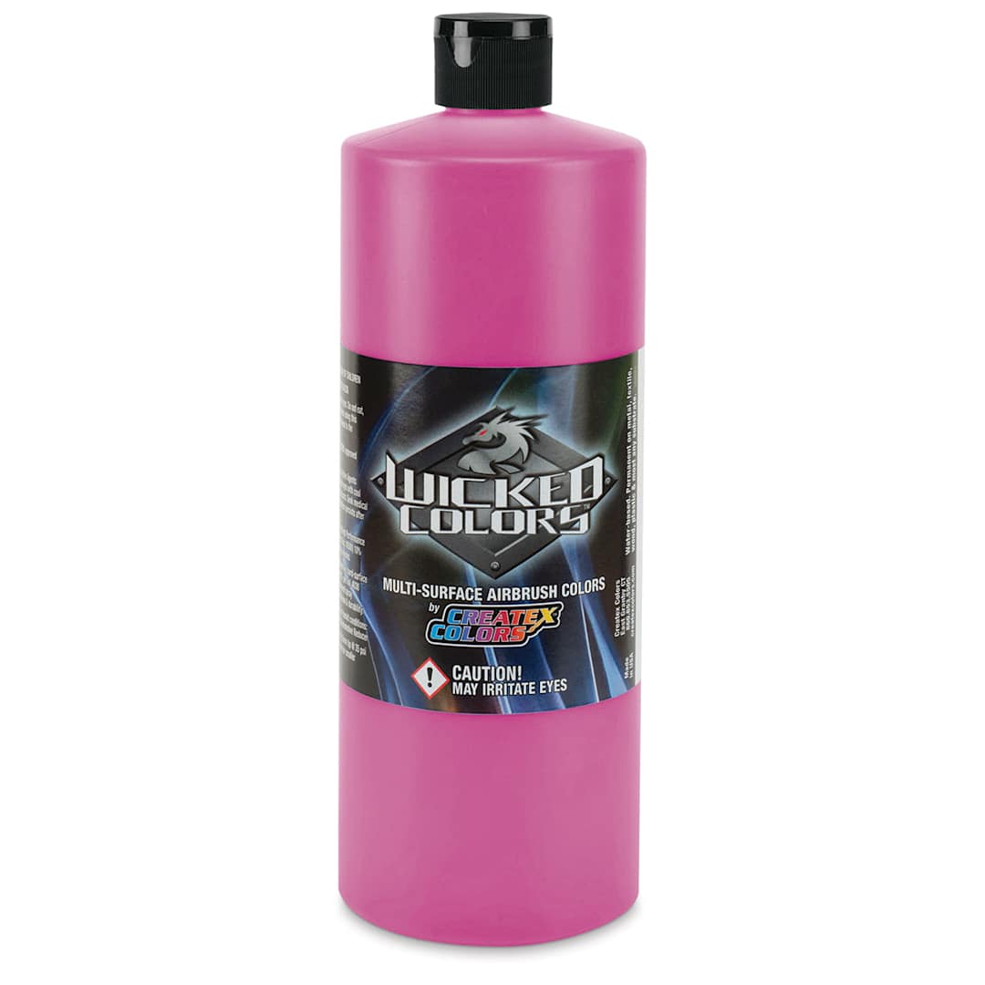 Open in modal - Createx Wicked Colors Airbrush Color - 32 oz, Fluorescent Raspberry