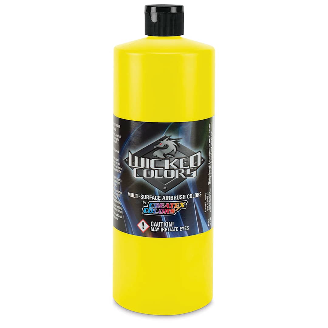 Open in modal - Createx Wicked Colors Airbrush Color - 32 oz, Detail Yellow