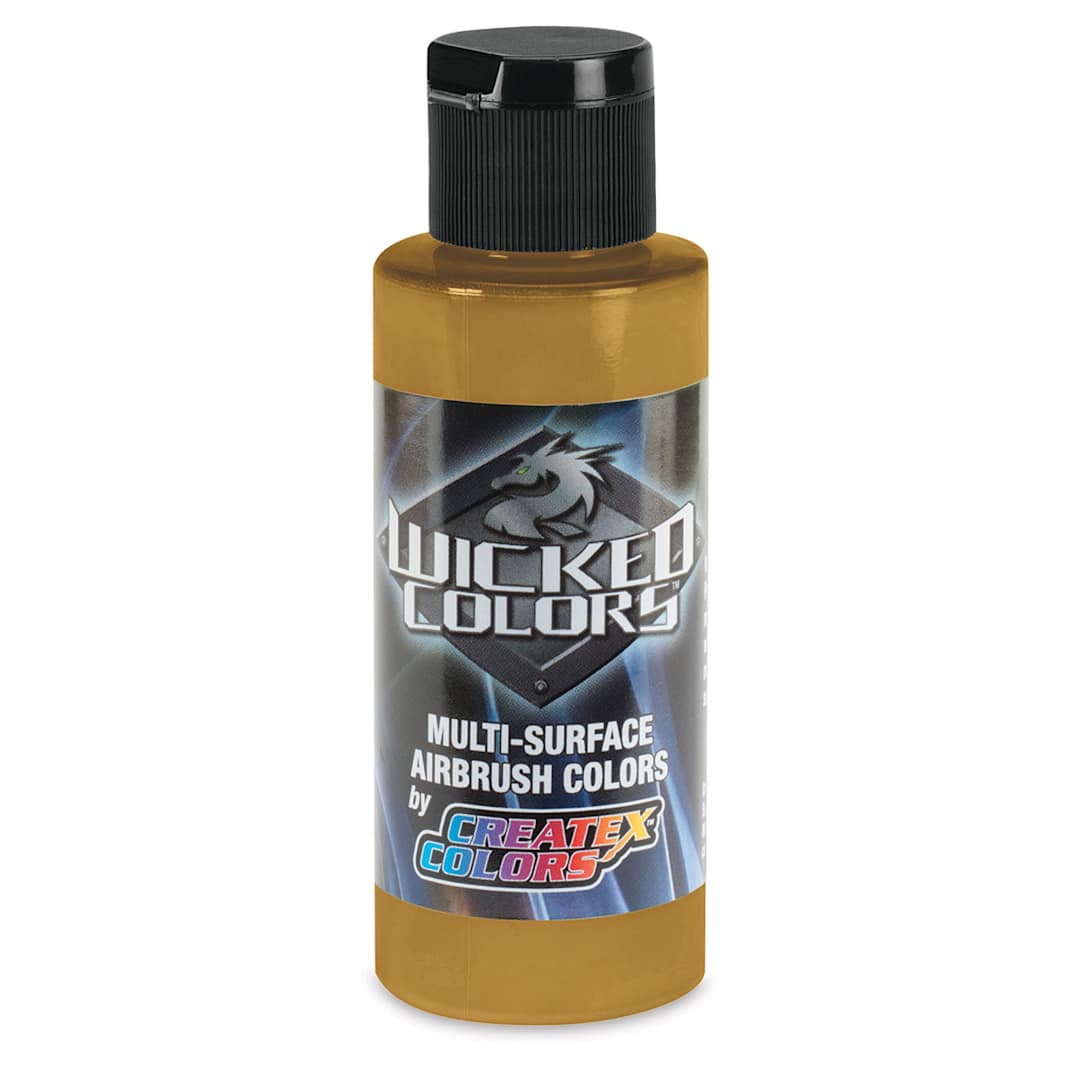 Open in modal - Createx Wicked Colors Airbrush Color - 2 oz, Detail Yellow Ochre