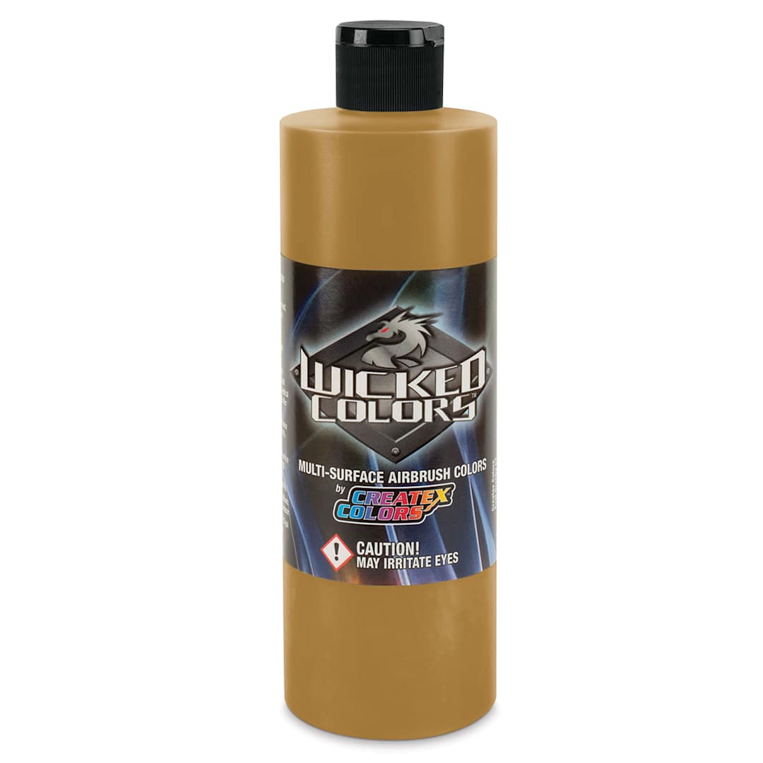 Open in modal - Createx Wicked Colors Airbrush Color - 16 oz, Detail Yellow Ochre