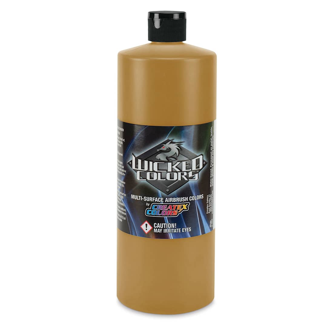 Open in modal - Createx Wicked Colors Airbrush Color - 32 oz, Detail Yellow Ochre